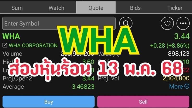 ส่องหุ้นร้อน 13 พ.ค. 68