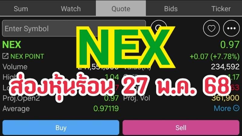 ส่องหุ้นร้อน 27 พ.ค. 68