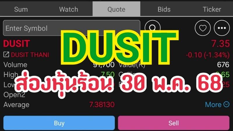 ส่องหุ้นร้อน 30 พ.ค. 68