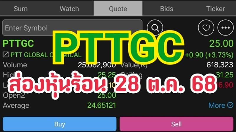 PTTGC ส่องหุ้นร้อน 28 ต.ค. 68