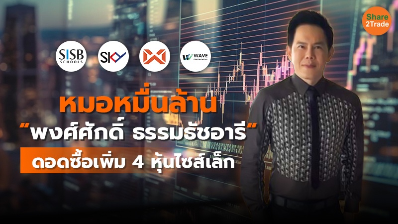 หมอหมื่นล้าน “พงศ์ศักดิ์ ธรรมธัชอารี" ดอดซื้อเพิ่ม 4 หุ้นไซส์เล็ก