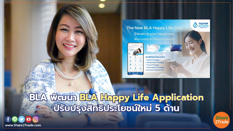 BLA พัฒนา BLA Happy Life Application ปรับปรุงสิทธิประโยชน์ใหม่ 5 ด้าน