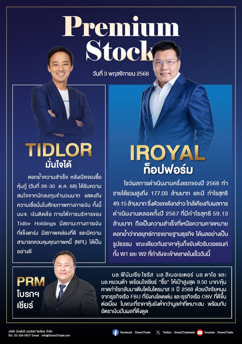 PremiumStock 03/11/68 (PRM IROYAL TIDLOR)