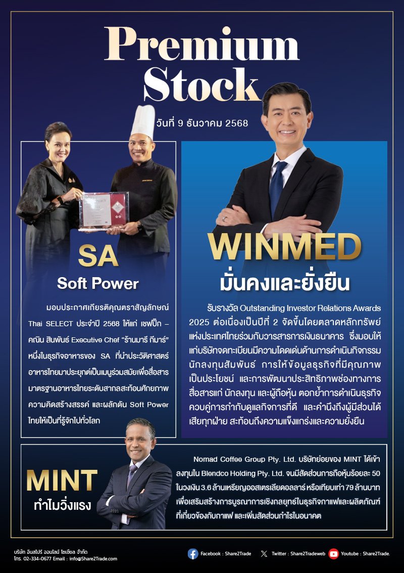 PremiumStock 09/12/68 (SA WINMED MINT)