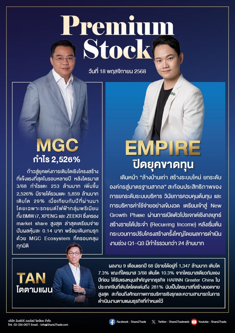 PremiumStock 18/11/68  (TAN EMPIRE MGC)