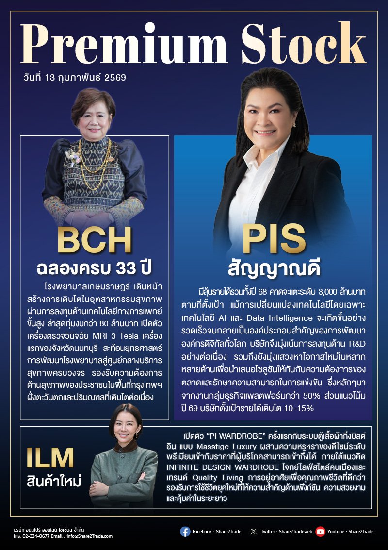 PremiumStock 13/02/69 (PIS BCH ILM)