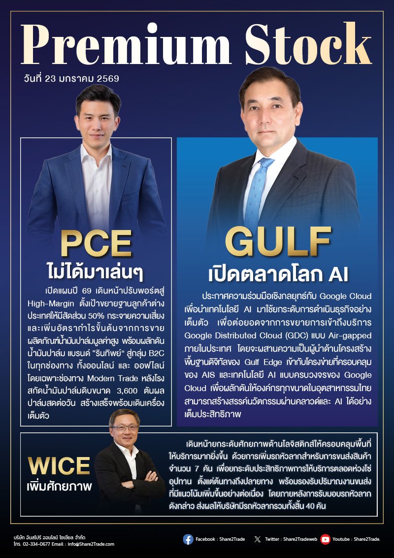 PremiumStock 23/01/69 (GULF PCE WICE)