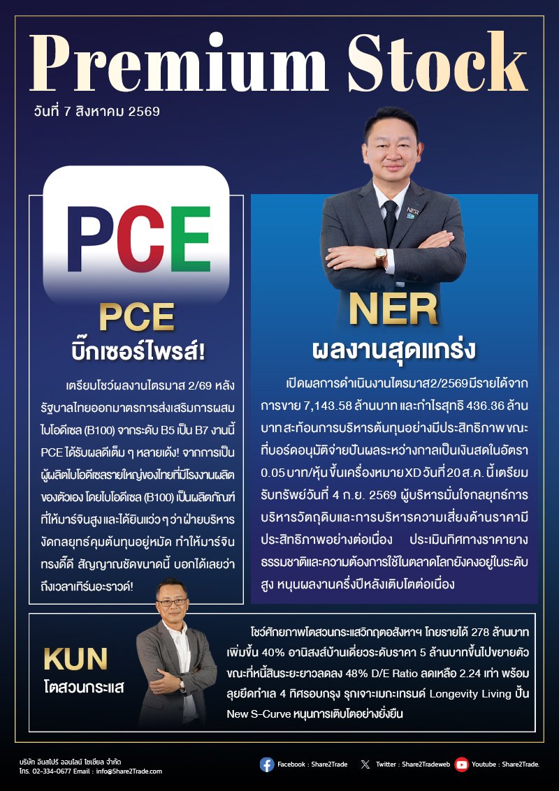 PremiumStock 07/08/69 (NER PCE KUN)