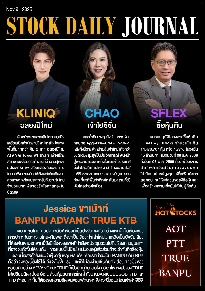 StockDailyJournal 09/12/68 (CHAO SFLEX CLINIQ)