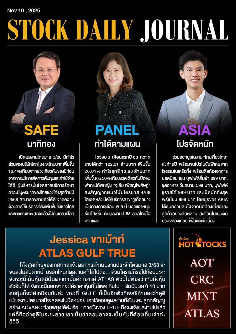 StockDailyJournal 10/11/68 (SAFE PANEL ASIA)