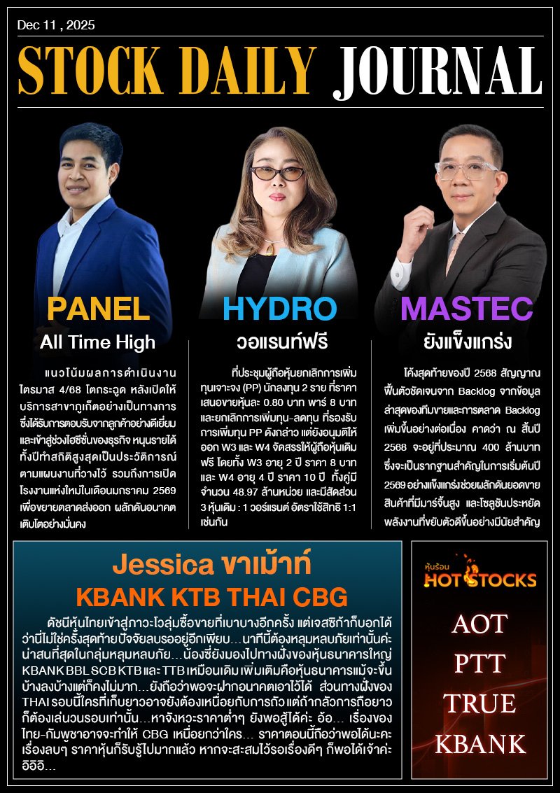 StockDailyJournal 11/12/68 (PANEL HYDRO MASTEC)
