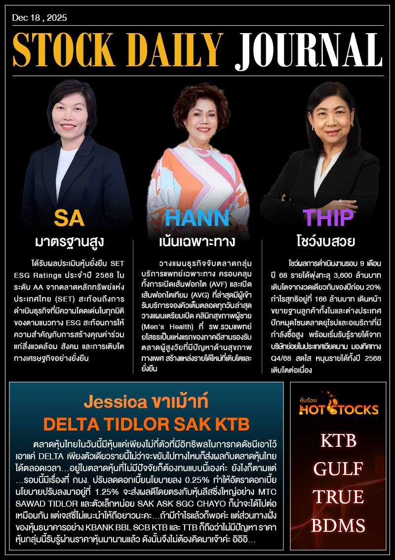 StockDailyJournal 18/12/68 (HANN SA THIP)