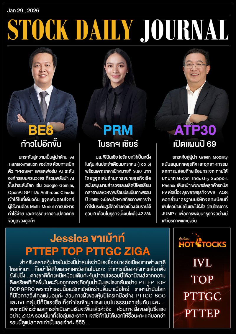 StockDailyJournal 29/01/69 (BE8 PRM ATP30)