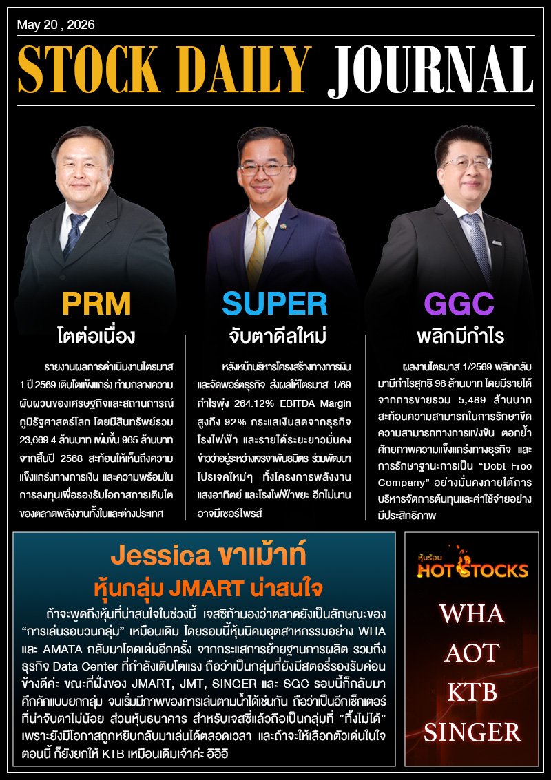 StockDailyJournal 20/05/69 (PRM SUPER GGC)