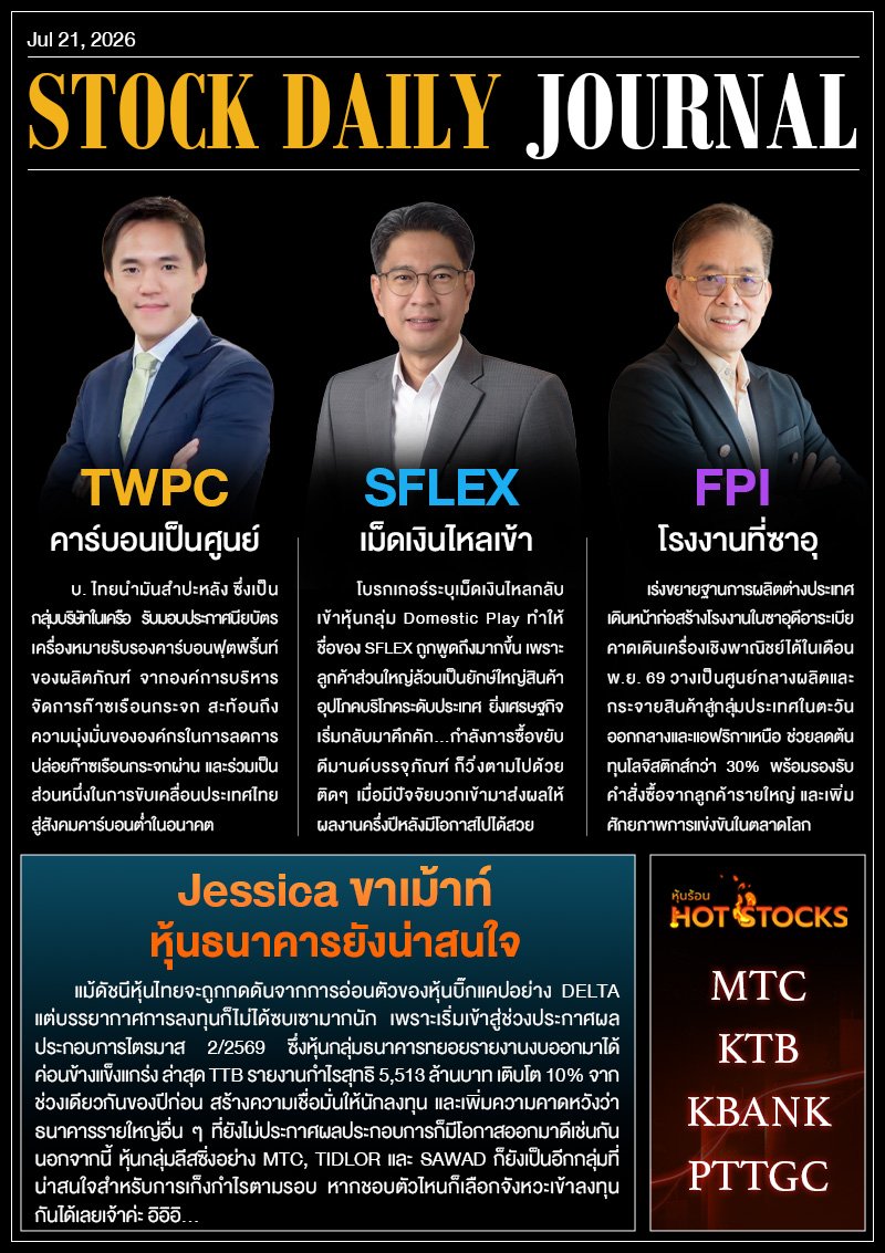 StockDailyJournal 21/07/69 (TWPC SFLEX FPI)