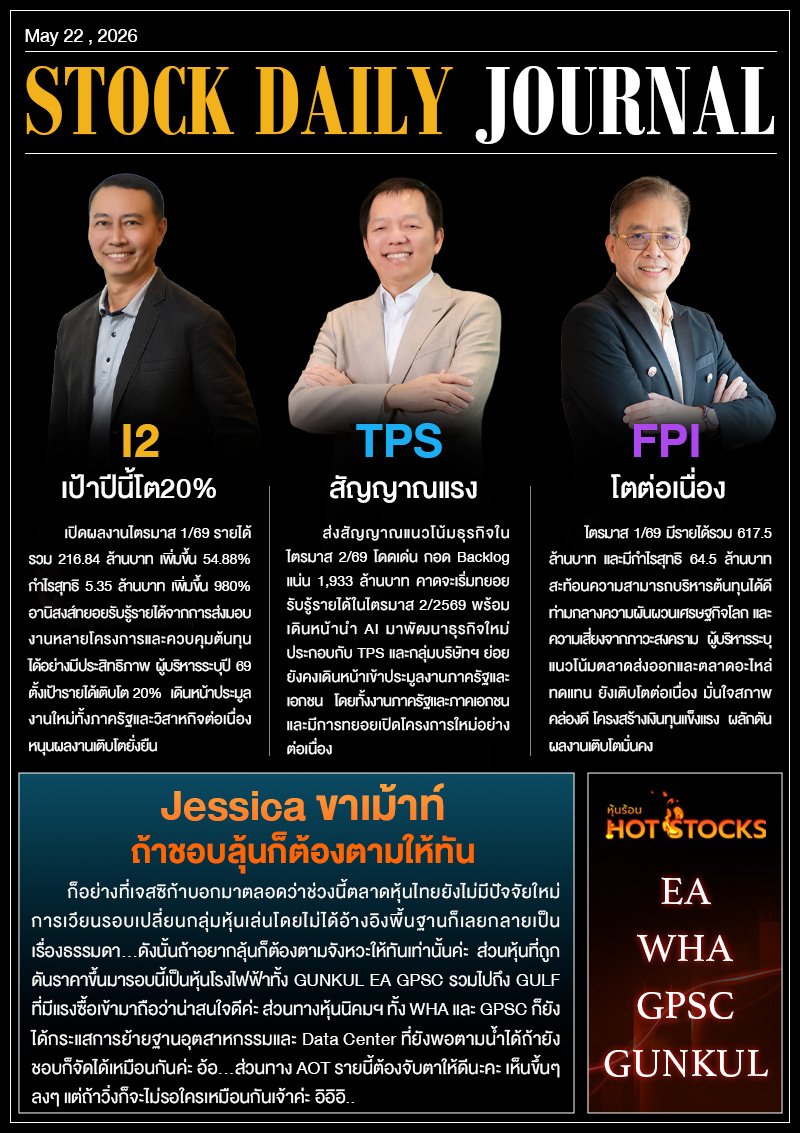 StockDailyJournal 22/05/69 (I2 TPS FPI)