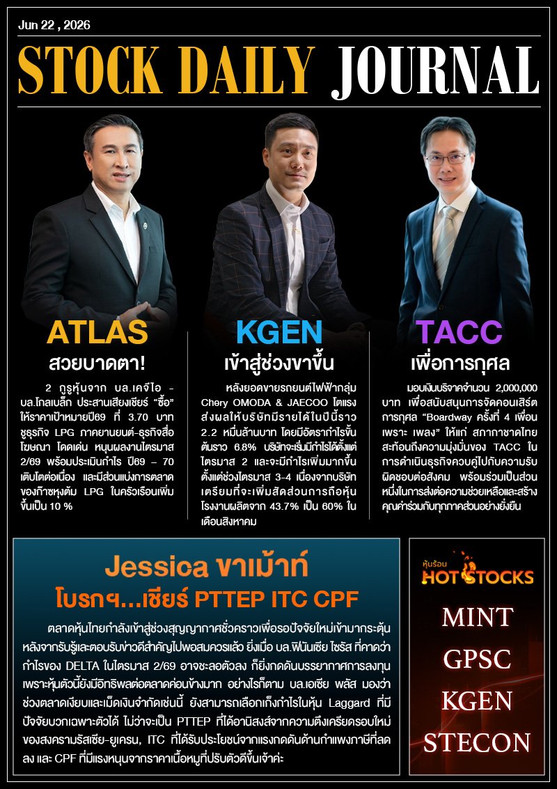 StockDailyJournal 22/06/69 (ATLAS KGEN TACC)