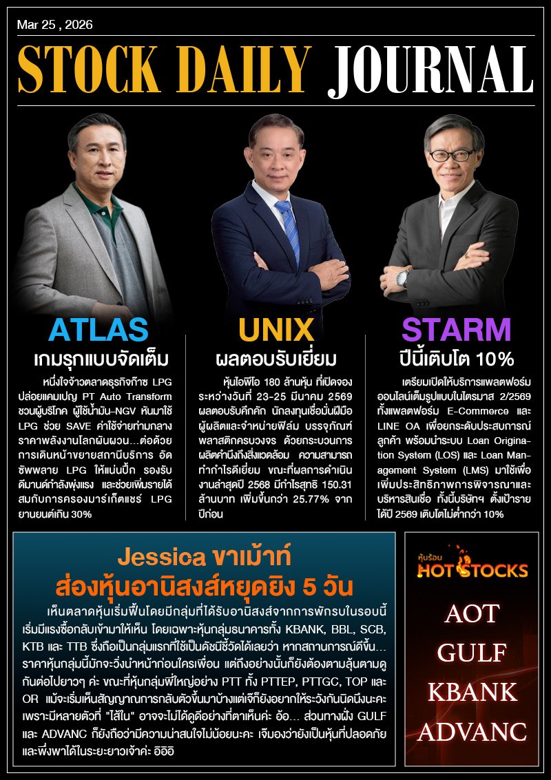 StockDailyJournal 25/03/69 (ATLAS UNIX STARM)