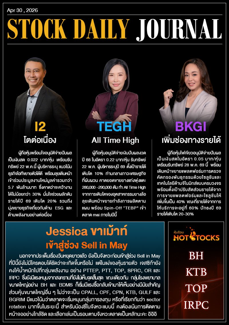 StockDailyJournal 30/04/69 (I2 TEGH BKGI)