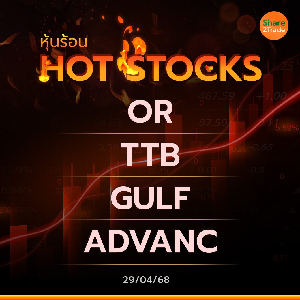 Hot Stocks ประจำวันที่ 29/04/2568