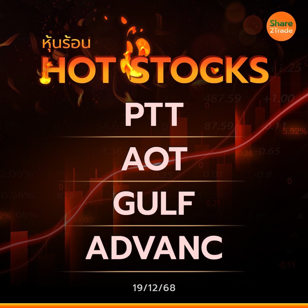 Hot Stocks ประจำวันที่ 19/12/2568