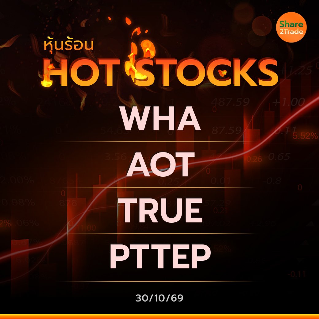 Hot Stocks ประจำวันที่ 30/10/2569