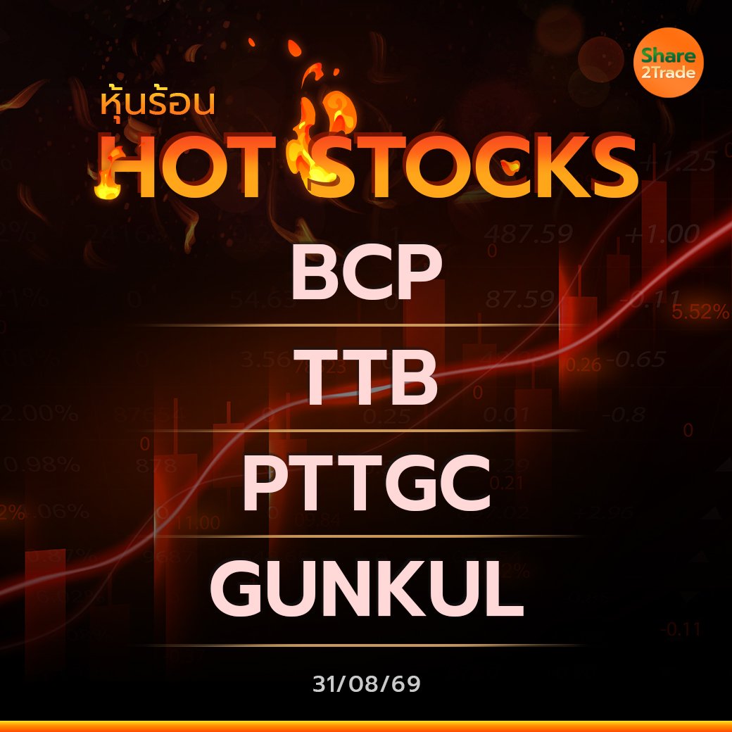 Hot Stocks ประจำวันที่ 31/08/2569