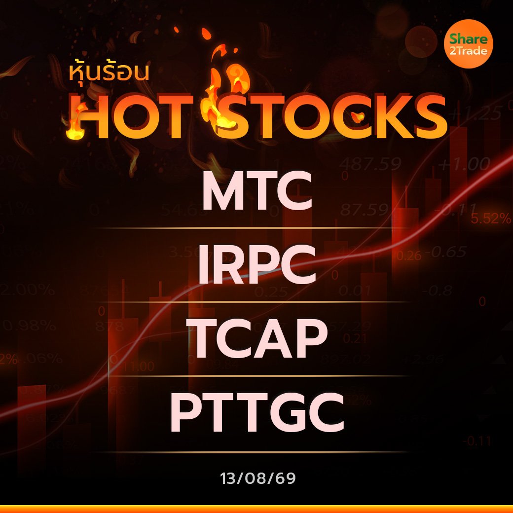 Hot Stocks ประจำวันที่ 13/08/2569