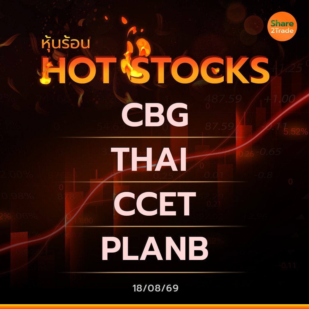 Hot Stocks ประจำวันที่ 18/08/2569