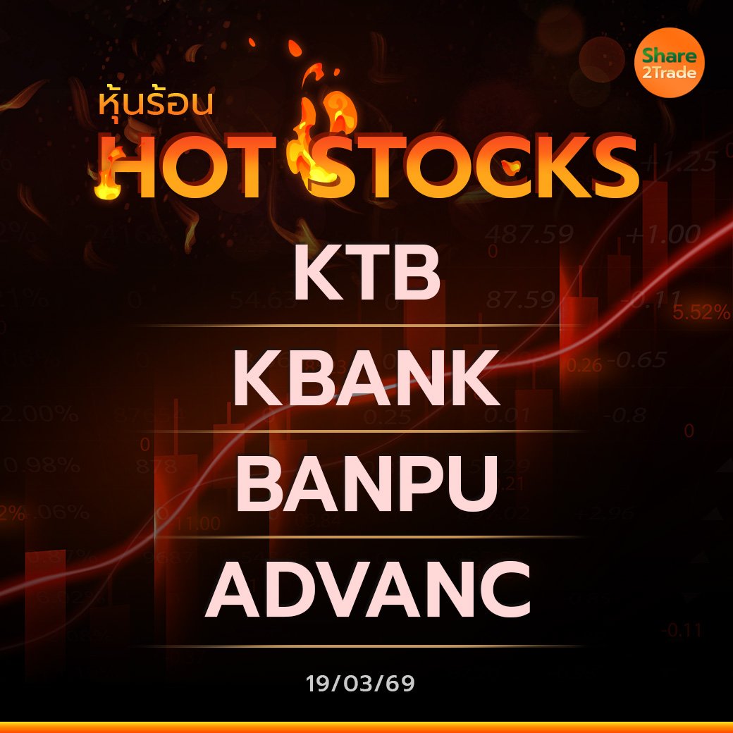 Hot Stocks ประจำวันที่ 19/03/2569
