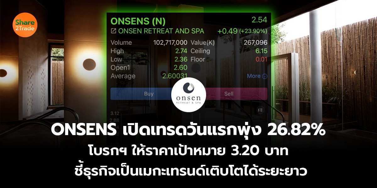 ONSENS เปิดเทรดวันแรกพุ่ง 26.82__S2T (เว็บ)_0.jpg