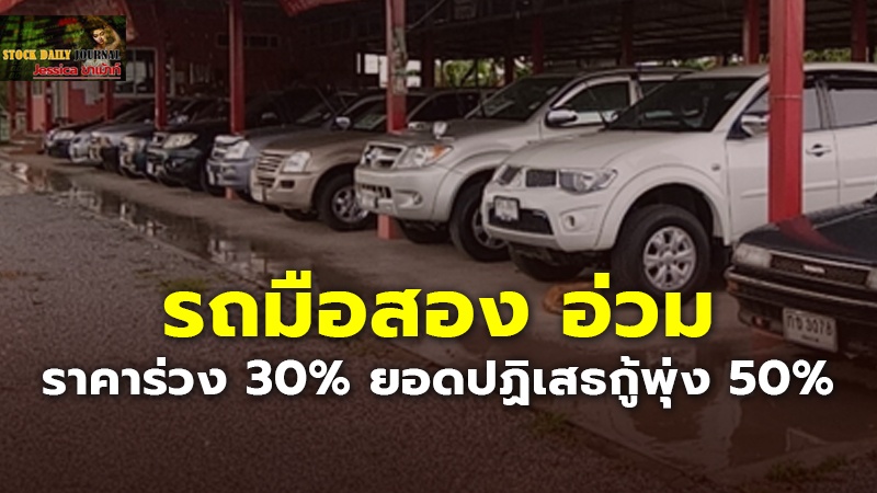 รถมือสอง อ่วม ราคาร่วง 30% ยอดปฏิเสธกู้พุ่ง 50%