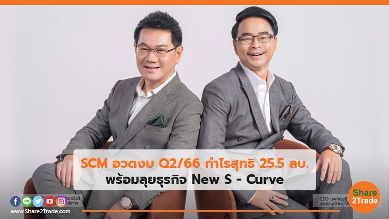 SCM อวดงบQ2/66 กำไรสุทธิ 25.5 ลบ.พร้อมลุยธุรกิจ New S – Curve