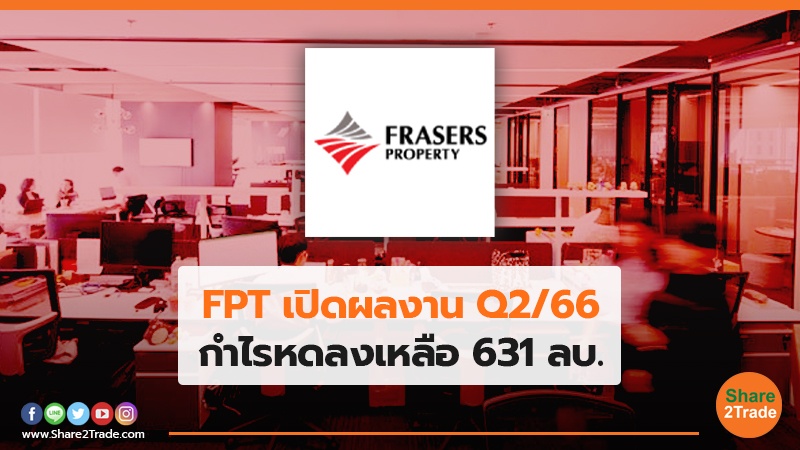 FPT เปิดผลงาน Q2/66 กำไรหดลงเหลือ 631 ลบ.