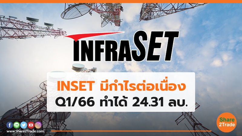 INSET มีกำไรต่อเนื่อง Q1/66 ทำได้ 24.31 ลบ.