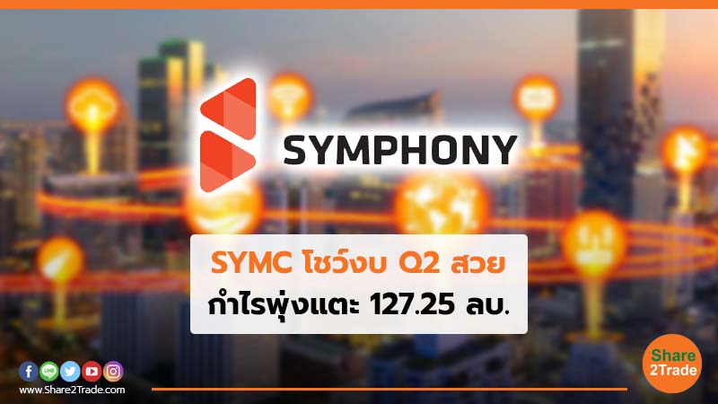 SYMC โชว์งบ Q2 สวย กำไรพุ่งแตะ 127.25 ลบ.