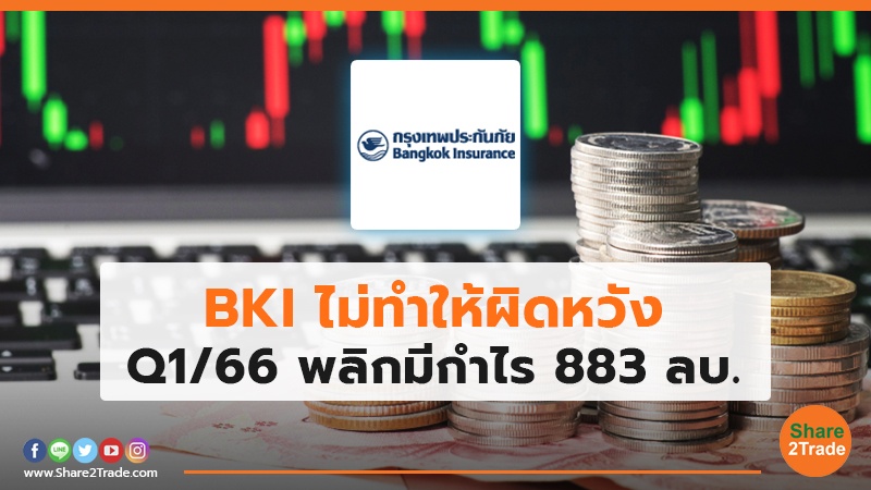 BKI ไม่ทำให้ผิดหวัง Q1/66 พลิกมีกำไร 883 ลบ.