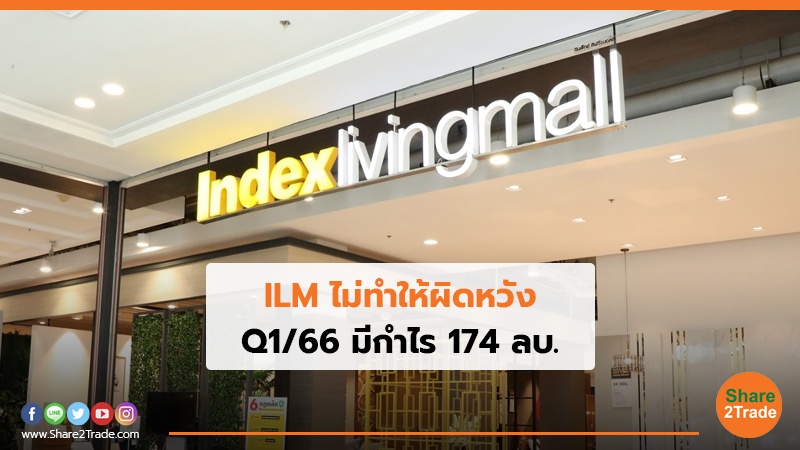 ILM ไม่ทำให้ผิดหวัง Q1/66 มีกำไร 174 ลบ.