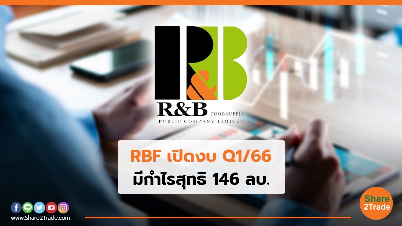 RBF  เปิดงบ Q1/66 มีกำไรสุทธิ 146 ลบ.