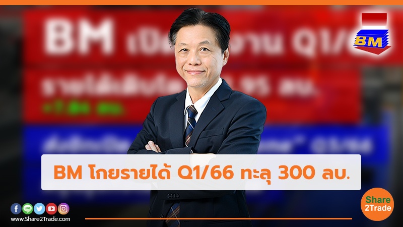 BM โกยรายได้ Q1/66 ทะลุ 300 ลบ.