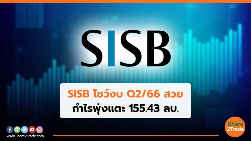 SISB โชว์งบ Q2/66 สวย กำไรพุ่งแตะ 155.43 ลบ.