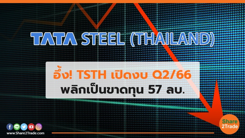 อึ้ง! TSTH เปิดงบ Q2/66 พลิกเป็นขาดทุน 57 ลบ.