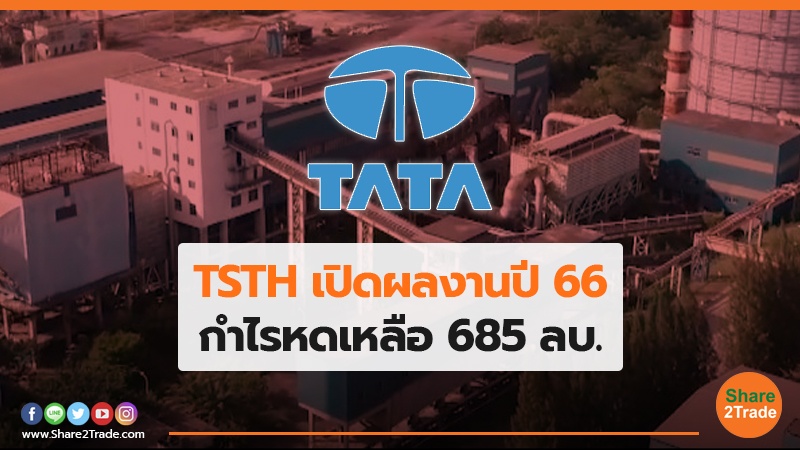 TSTH เปิดผลงานปี 66 กำไรหดเหลือ 685 ลบ.