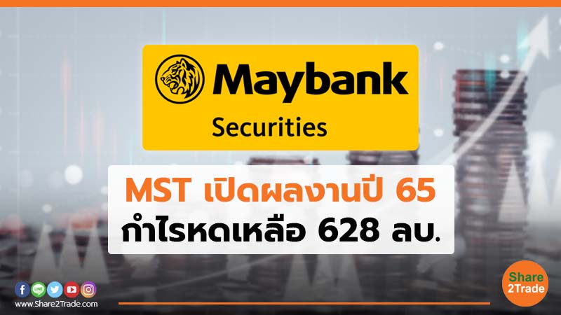 MST เปิดผลงานปี 65 กำไรหดเหลือ 628 ลบ.