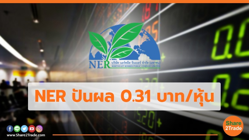 NER ปันผล 0.31 บาท/หุ้น