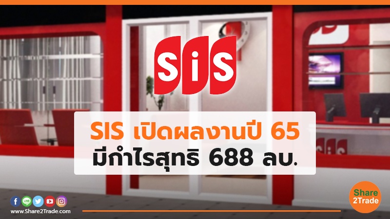 SIS เปิดผลงานปี 65 มีกำไรสุทธิ 688 ลบ.