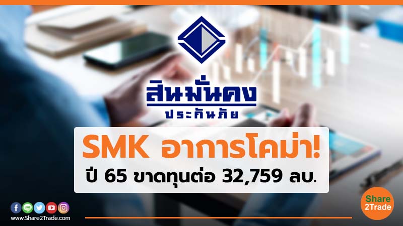 SMK อาการโคม่า! ปี 65 ขาดทุนต่อ 32,759 ลบ.