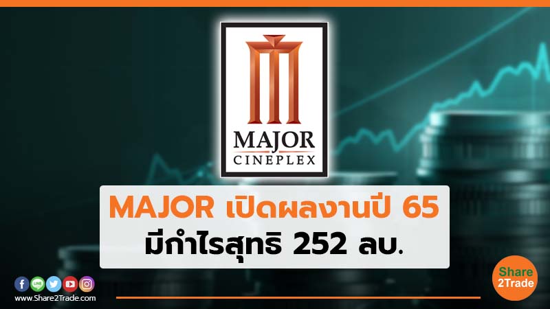 MAJOR เปิดผลงานปี 65 มีกำไรสุทธิ 252 ลบ.