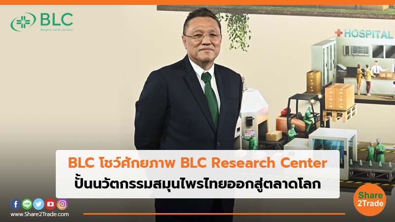 BLC โชว์ศักยภาพ BLC Research Center ปั้นนวัตกรรมสมุนไพรไทยออกสู่ตลาดโลก