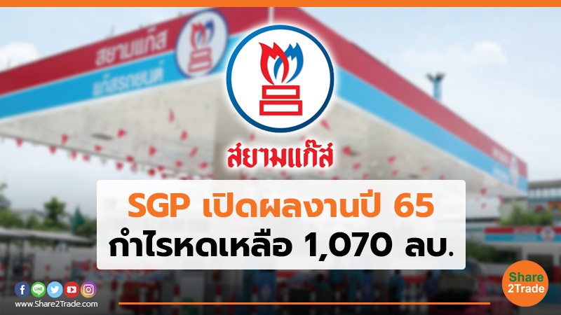 SGP เปิดผลงานปี 65 กำไรหดเหลือ 1,070 ลบ.